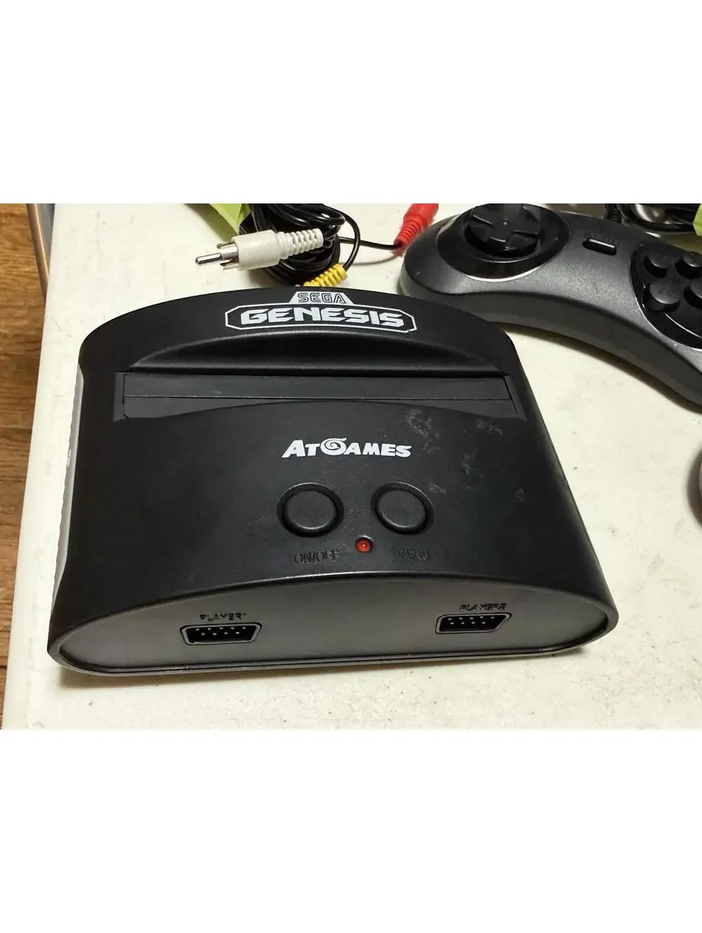 Atgames Sega Genesis Classic Mini Game Console w/controllers , ( No Power Cord )